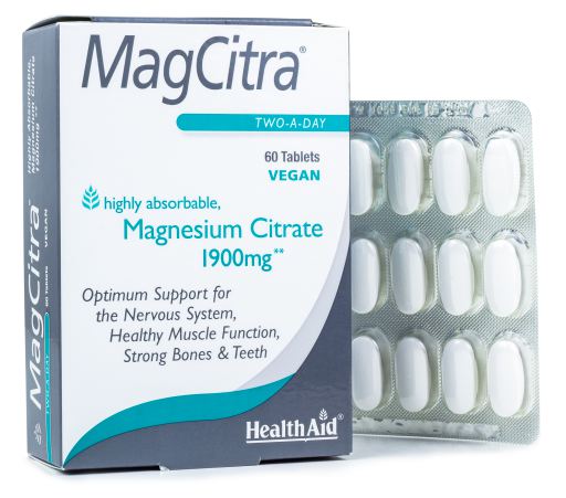 HealthAid MagCitra Magnesio Citrato 60 Compresse