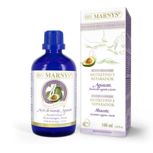 Marnys Olio da massaggio nutriente e riparatore Avocado 100 ml