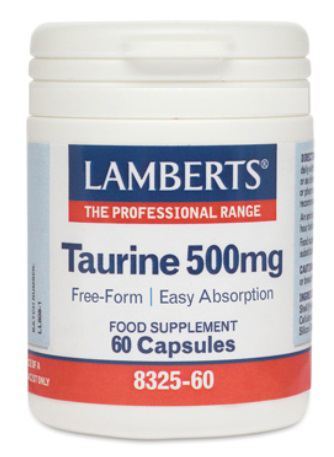 Lamberts Taurina 500 mg. 60 Cap.