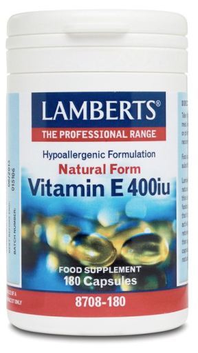 Lamberts Vitamina E naturale 400 UI 180 Capsule