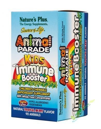 NaturesPlus Animal Parade Kids Immune Booster Multivitamin - 90 Compresse Masticabili