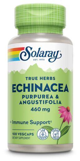 Solaray Echinacea Angustifolia Purpurea 460 mg 100 Capsule Vegetali