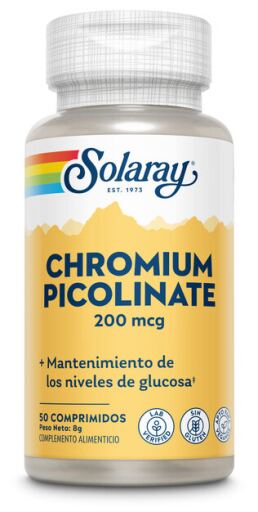 Solaray Cromo picolinato 200 mcg 50 compresse