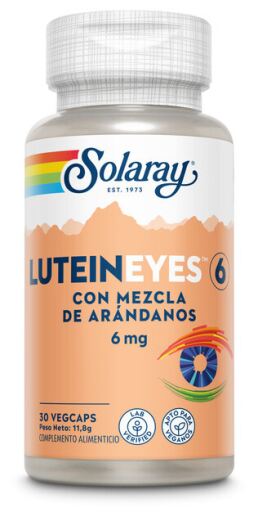 Solaray Luteina per gli occhi 6 mg 30 capsule