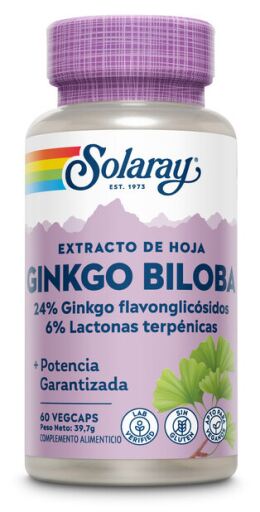 Solaray Ginkgo Biloba 60 mg 60 capsule