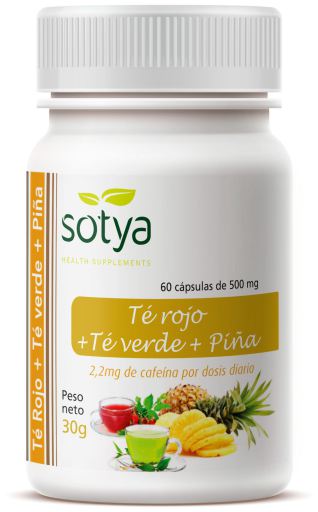 Sotya T&egrave; verde + T&egrave; rosso + Ananas 60 capsule