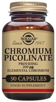 Solgar Gtf Cromo Picolinato senza Lievito 100 mcg 90 Comp