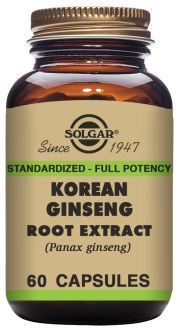 Solgar Korean Ginseng Root Extract 60 Vegetable Capsules