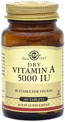 Solgar Vitamina secca A 5000UI Palmitato 100 compresse