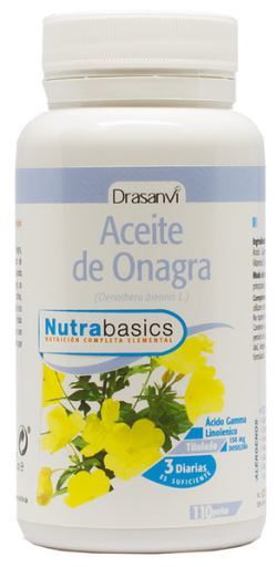 Drasanvi Nutrabasics - Olio di enotera 500, 110 capsule molli