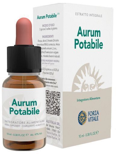 Forza Vitale Bere Aurum (Gold) del metallo 10ml spagirica.