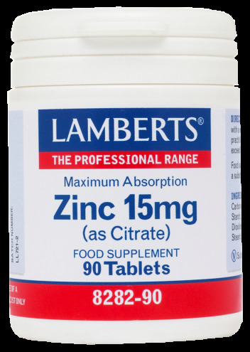 Lamberts Zinco 15 mg come Citrato di Maggiore Assorbimento 90 Capsule