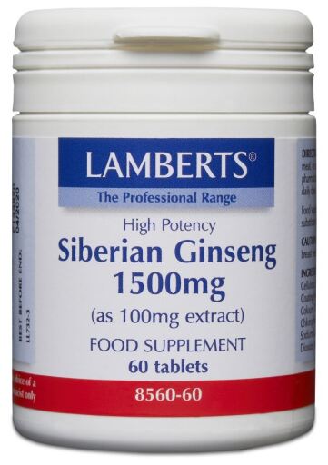 Lamberts Ginseng siberiano 1.500 mg 60 compresse