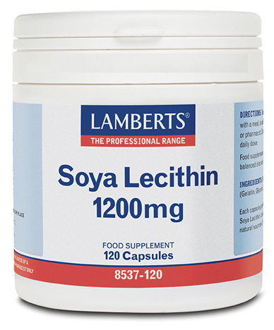 Lamberts Lecitina di soia 1200 mg ricca fonte di fosfatidilcolina 120 capsule