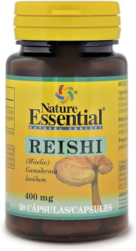 Nature Essential Reishi (micelio) 400 mg. 50 Capsule