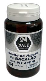 Nale Perle Fegato Merluzzo + Vitamina A + Vitamina E 100 Perle