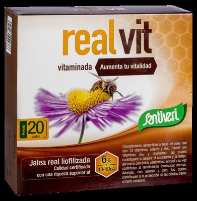 Santiveri Pappa reale Realvit con 13 vitamine 20 Fiale X 10 ml