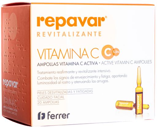 Repavar Fiale rivitalizzanti con vitamina C 20 unit&agrave;
