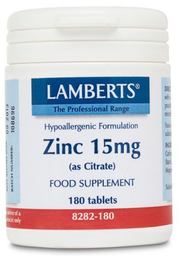 Lamberts Zinco come citrato maggiore assorbimento 15 mg