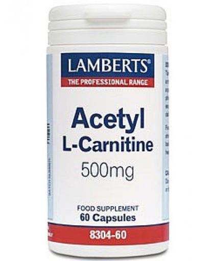 Lamberts Acetil L-carnitina 500 mg HCL