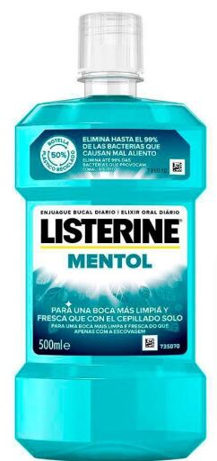 Listerine Collutorio al mentolo 500 ml