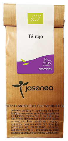 Josenea T&egrave; rosso con frutti di bosco biologici. Alla rinfusa 50 Gr.