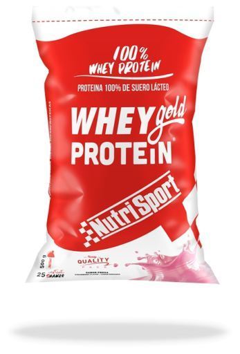 Nutrisport Proteine del siero di latte Gold in bustina al gusto fragola