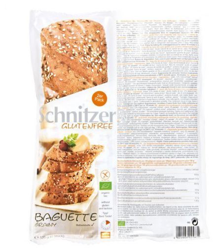 Schnitzer Baguette di semi senza glutine 320 g bio