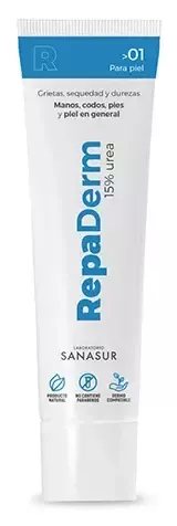 Sanasur Repaderm 15% Urea Crema per Mani, Piedi e Gomiti 75 ml