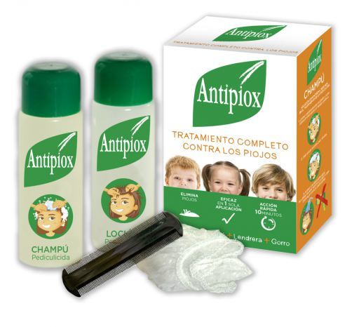 Antipiox Confezione Lozione + Shampoo + Pettine anti-pidocchi + Cuffia