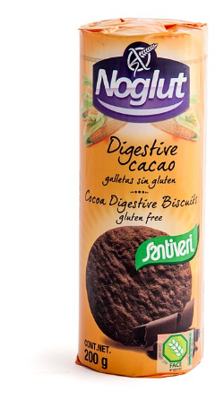 Santiveri Noglut Biscotti Digestive Cacao Senza Glutine