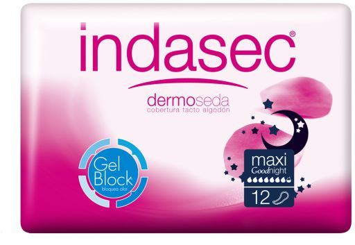 Indasec Maxi Good Night Compresses 12 uds