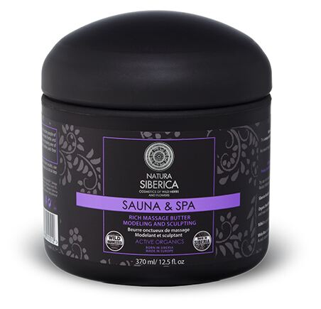 Natura Siberica Sauna & Spa Burro da massaggio anticellulite denso 370 ml