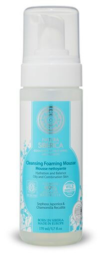 Natura Siberica Mousse Schiuma Detergente per Pelle Grassa o Mista 150 ml