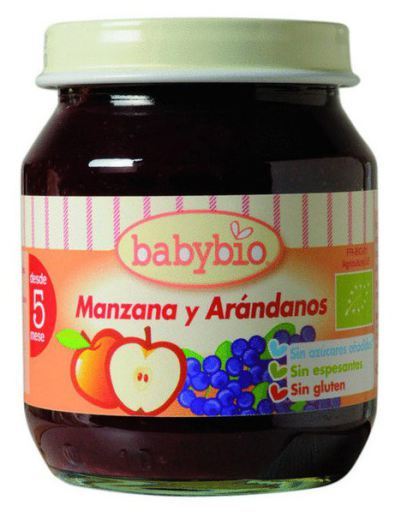 Babybio Vasetto di mele e mirtilli da 130 g