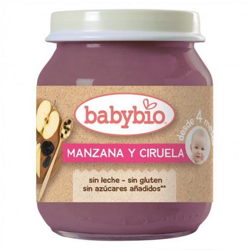 Babybio Vasetto di mele e prugne da 130 g