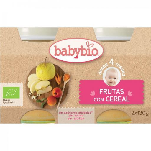 Babybio Barattolo di frutta e cereali da 130 g