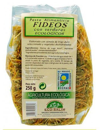 ECO-SALIM Tagliatella Fine Verdure Eco 250 Gr