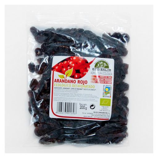 ECO-SALIM Mirtillo Rosso Biologico Senza Zucchero Disidratato 200 gr
