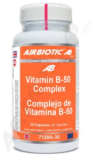 Complesso di vitamina B-50 (senza lievito) 30 compresse