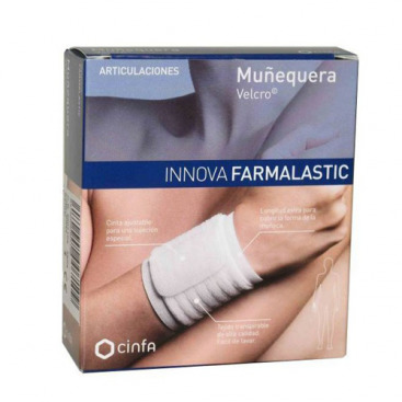 Cinfa Farmalastic Innova Velcro Wristband Bianco T/GE