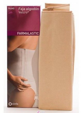 Cintura Farmalastic Velcro Beig T/3 115-130
