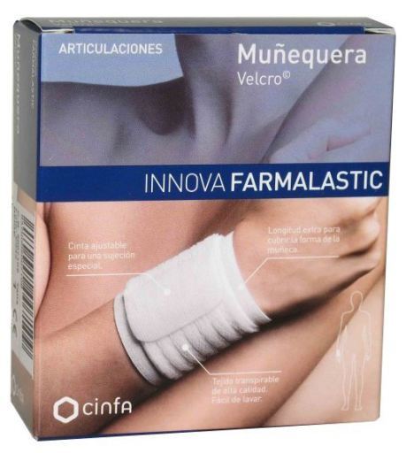 Cinfa Farmalastic Innova Velcro Beige Braccialetto T/GE