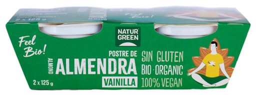 Naturgreen Dessert di mandorle e vaniglia Bio 2 x 125 g