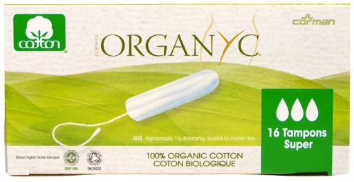 Organyc Tamponi 100% cotone senza applicatore 16 unit&agrave;