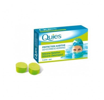Tappi per le orecchie da nuoto in silicone Quies 6 unit&agrave;