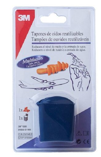 3M Tappi per le orecchie ad acqua riutilizzabili, 1 paio