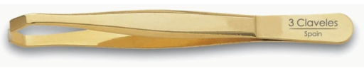 3 Claveles Pinzetta per depilazione Granchio Dorato 9 cm