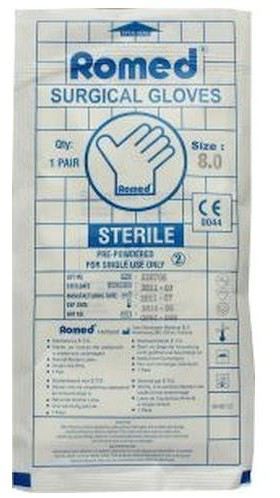 Romed Guanto da visita sterile in lattice 2 unit&agrave; Tubo P