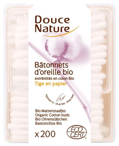 Douce Nature Bastoncini di cotone 200 unit&agrave;